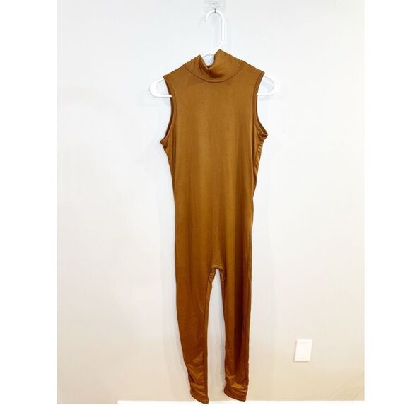 NWT Revolve stevie bumpsuit tan - Picture 4 of 5
